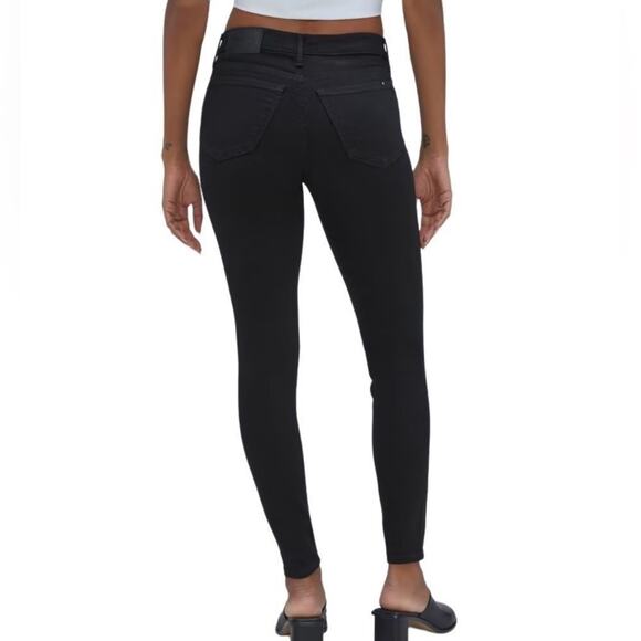 NWT Everlane The Mid-Rise Skinny Stretch Jean in Black, Size 28 - Picture 5 of 6
